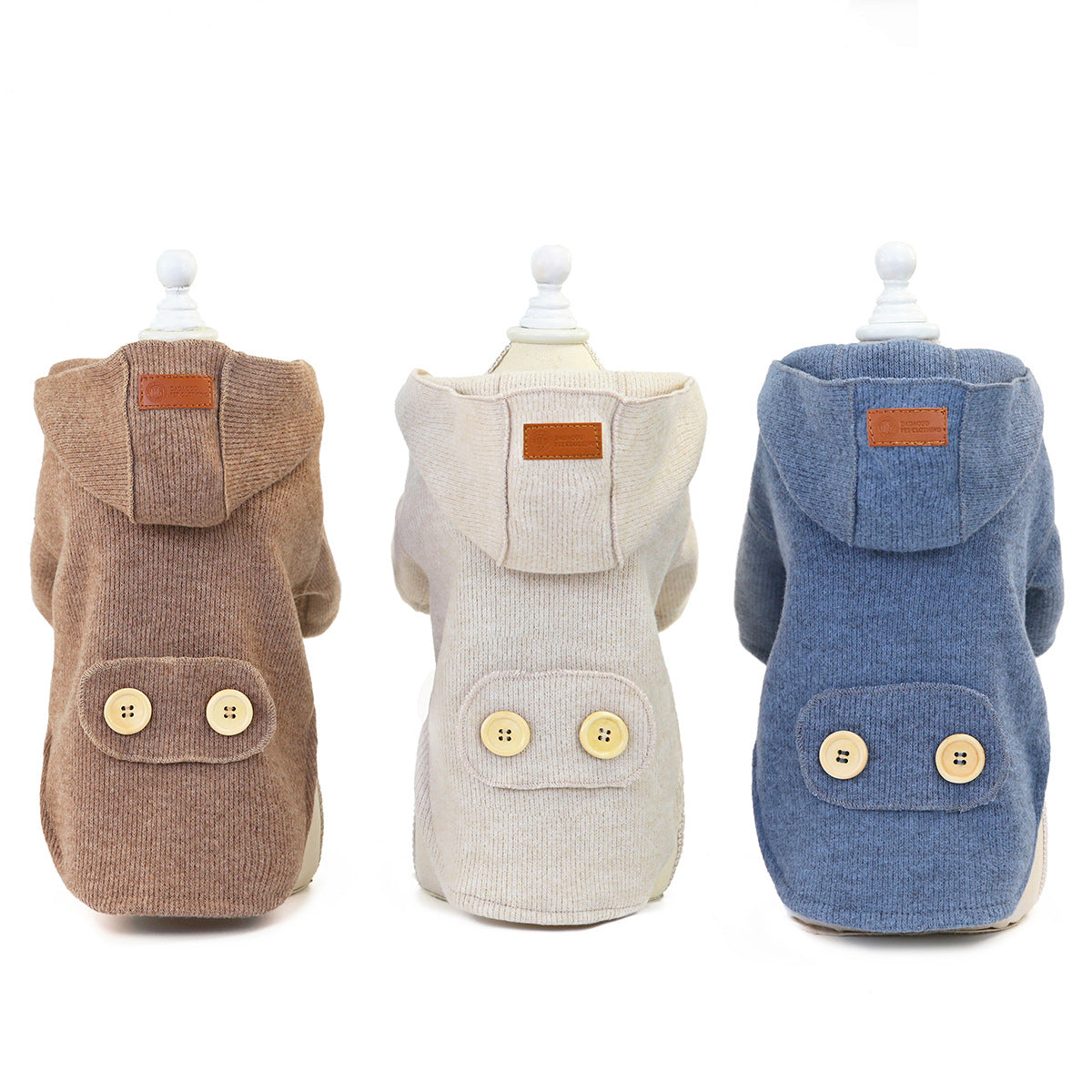 KFX-7033021 Pet Woolen Coat - Casual Cotton Vest for Dogs, Available in Multiple Sizes