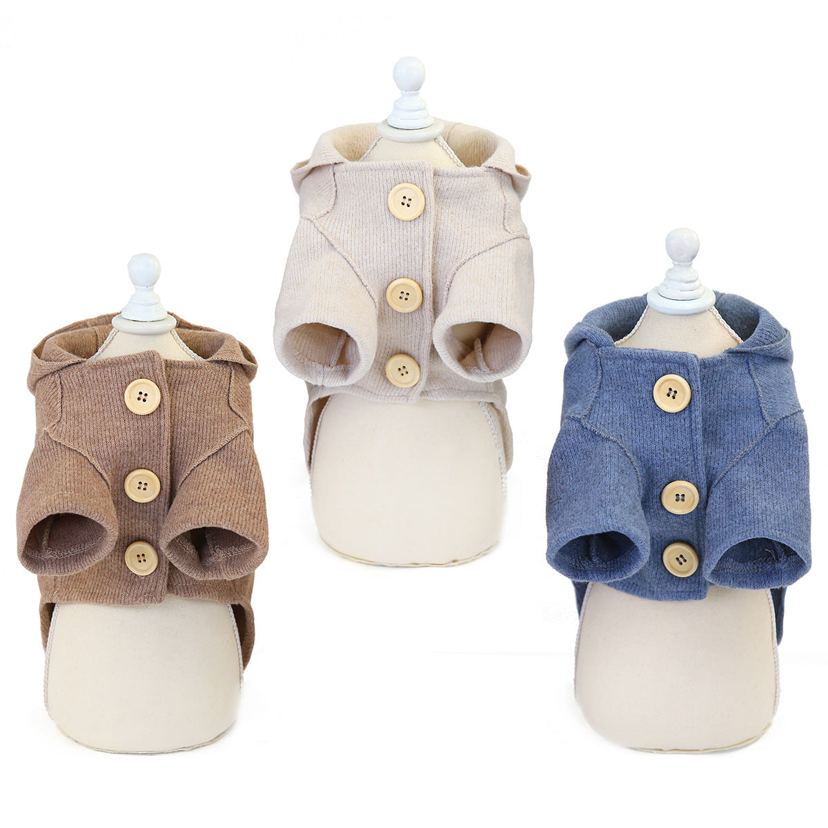 KFX-7033021 Pet Woolen Coat - Casual Cotton Vest for Dogs, Available in Multiple Sizes