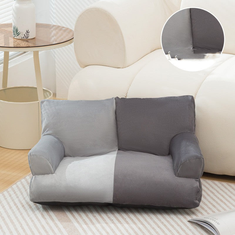 KFX-7034685 Comfortable High Backrest Pet Sofa - Stylish Doghouse Cathouse Mattress in Multiple Colors