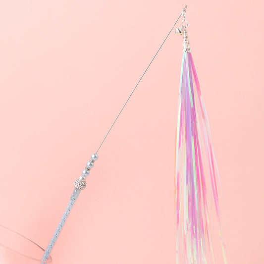 KFX-7035453 Acrylic Cat Stick with Mixed Color Tassels - 46cm Length, 20g