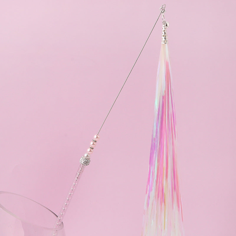KFX-7035453 Acrylic Cat Stick with Mixed Color Tassels - 46cm Length, 20g