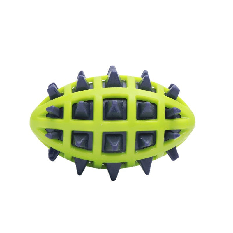 KFX-7036093 Indestructible Dog Teether Ball with Dental Cleaning Texture for Interactive Play
