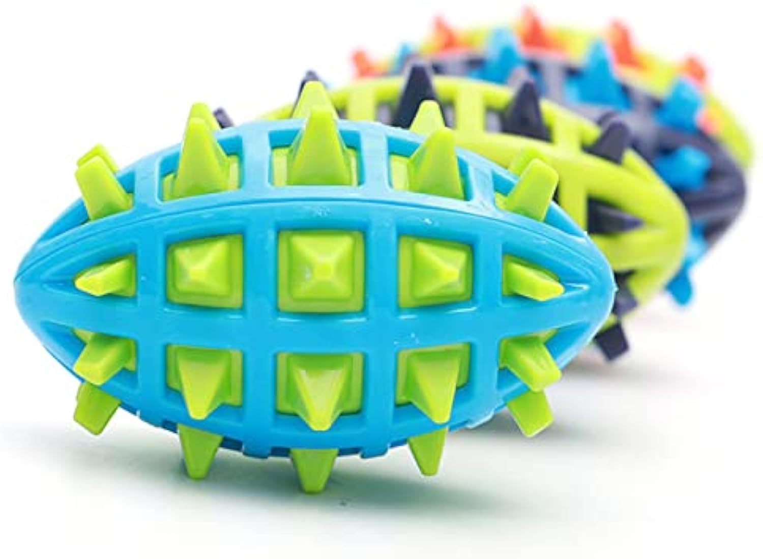 KFX-7036093 Indestructible Dog Teether Ball with Dental Cleaning Texture for Interactive Play