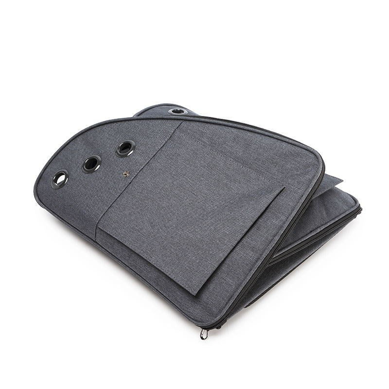 KFX-7036861 Pet Carrier Backpack for Small Pets - Cation and DTY Material, Medium Hardness, 43x41x10 cm