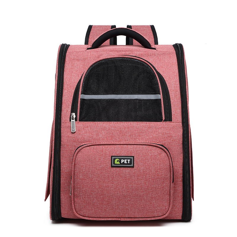 KFX-7036861 Pet Carrier Backpack for Small Pets - Cation and DTY Material, Medium Hardness, 43x41x10 cm