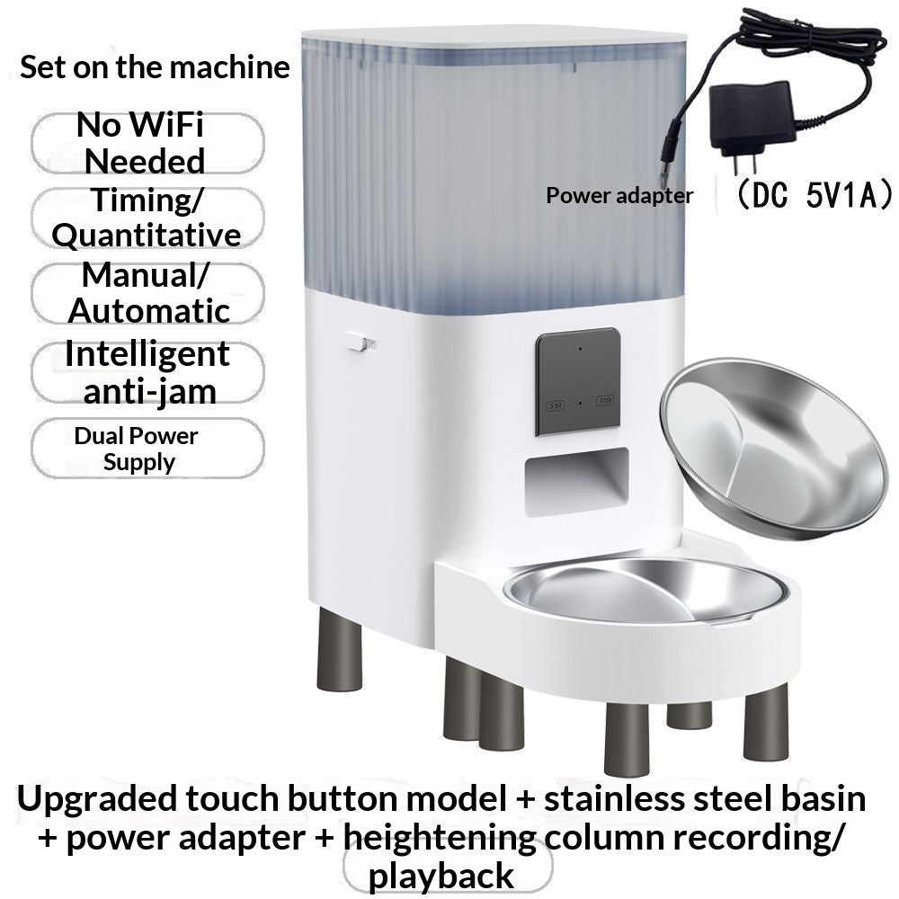 KFX-7038397 Smart Remote Pet Feeder with Schedule, Monitoring, and Voice Control Options