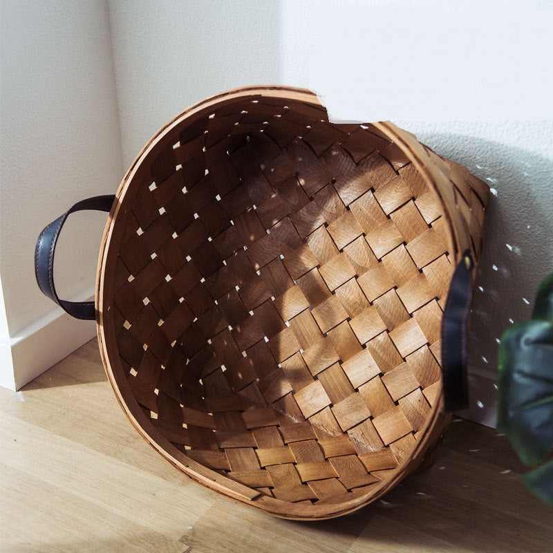 KFX-7038653 Bamboo Rattan Cat Bed House - Hand-Woven Pet Nest with High Resilience Cushion