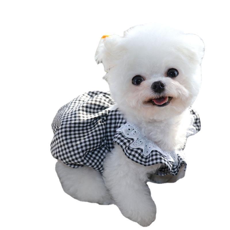 KFX-7039165 Summer Polyester Thin Dog Princess Dress - XS to XL Sizes Available