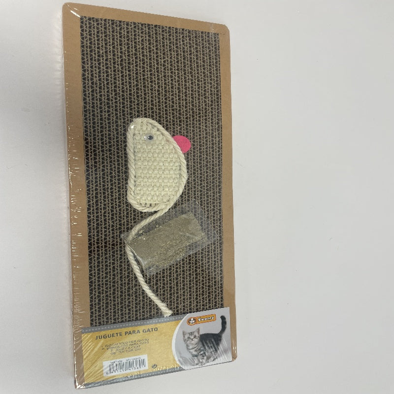 KFX-7040573 Durable Cat Scratching Post with Natural Sisal and Plush Base