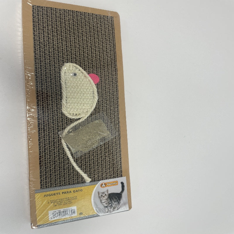 KFX-7040573 Durable Cat Scratching Post with Natural Sisal and Plush Base