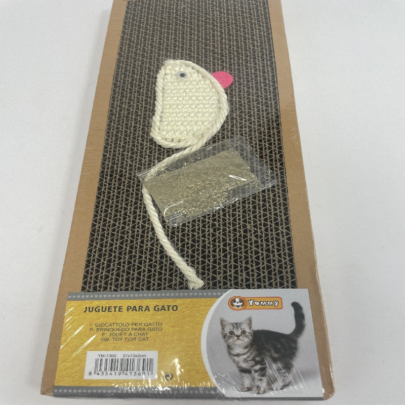 KFX-7040573 Durable Cat Scratching Post with Natural Sisal and Plush Base