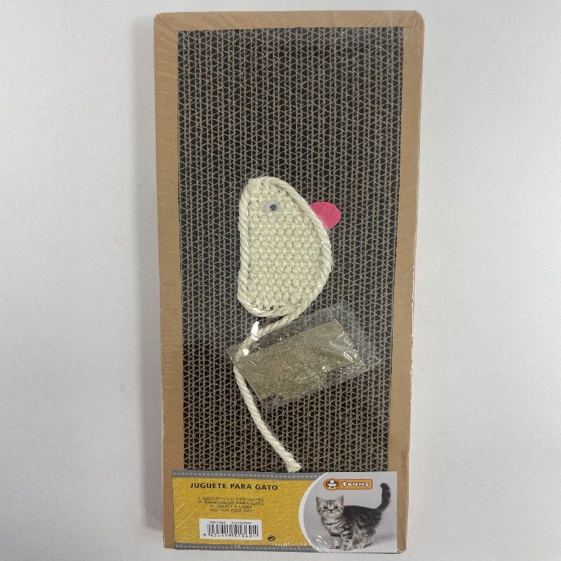 KFX-7040573 Durable Cat Scratching Post with Natural Sisal and Plush Base