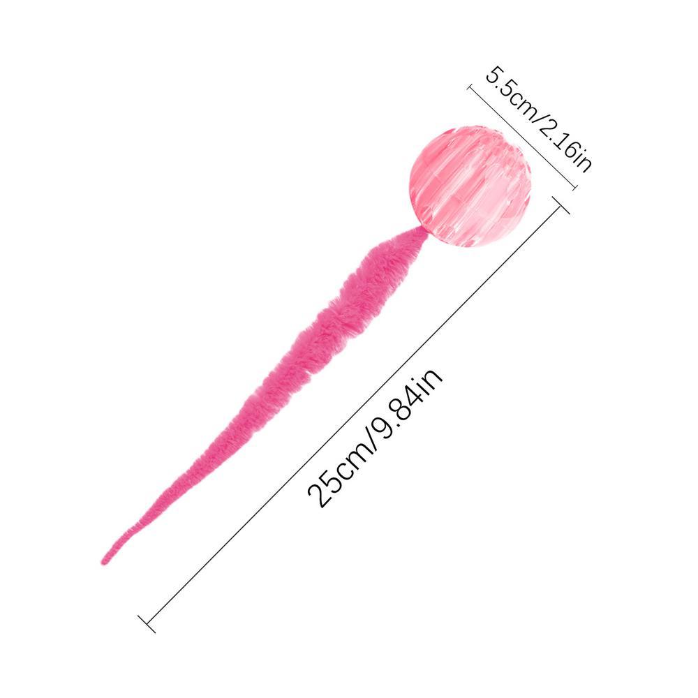 KFX-7041853 Interactive Cat Bouncy Ball Toy with Tail for Indoor Play - Safe and Engaging for Cats and Kittens
