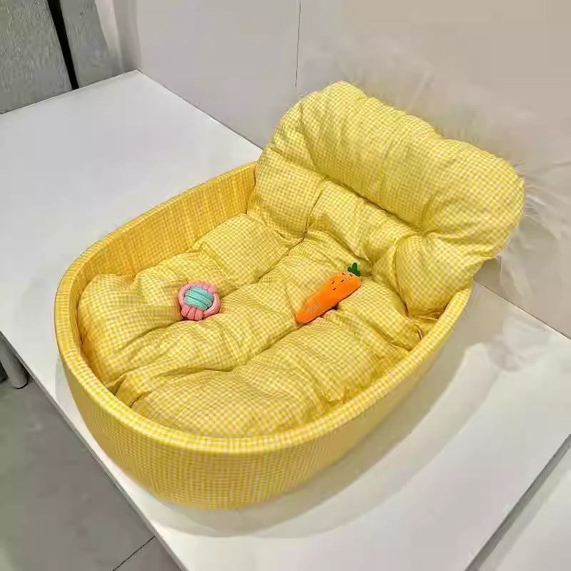 KFX-7042237 Fashion Macaron Four Seasons Pet Mat - Universal Winter Kennel for Dogs, 60 x 40 cm, Available in Four Colors