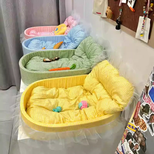 KFX-7042237 Fashion Macaron Four Seasons Pet Mat - Universal Winter Kennel for Dogs, 60 x 40 cm, Available in Four Colors