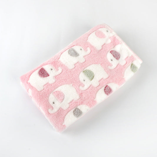 KFX-7046973 Cozy Velvet Pet Blanket - Breathable, Thickened Fabric, Multiple Sizes Available