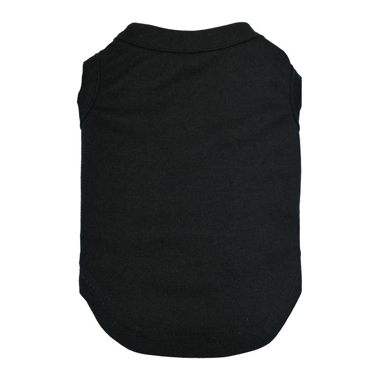 KFX-7048509 Casual Cotton T-shirt for Dogs in Various Colors and Sizes