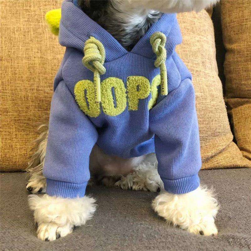 KFX-7051197 Cozy Plus Velvet Hooded Sweater for Small to Medium Dogs and Cats