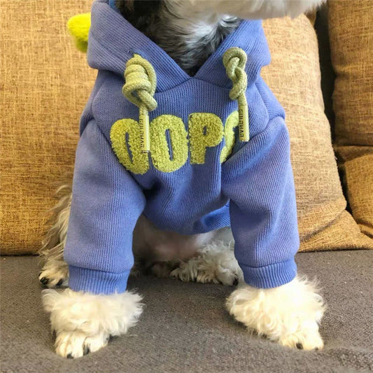 KFX-7051197 Cozy Plus Velvet Hooded Sweater for Small to Medium Dogs and Cats
