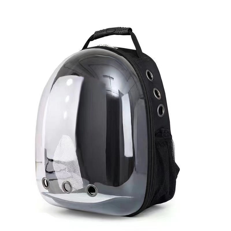 KFX-7052349 Transparent Panoramic Four Seasons Universal Pet Backpack with Side Opening - Breathable Design in Various Colors