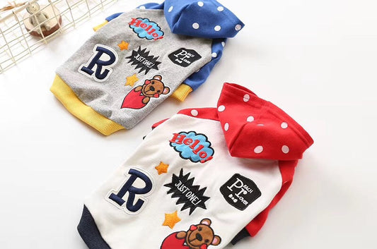 KFX-7052477 Cozy Cotton Hooded Sweatshirt for Dogs - Autumn and Winter Essentials