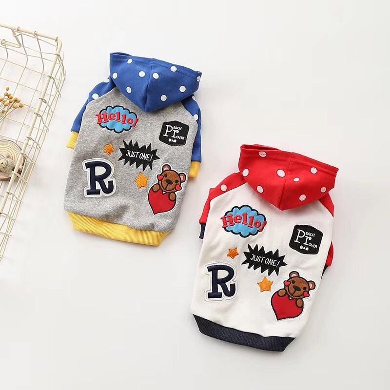 KFX-7052477 Cozy Cotton Hooded Sweatshirt for Dogs - Autumn and Winter Essentials
