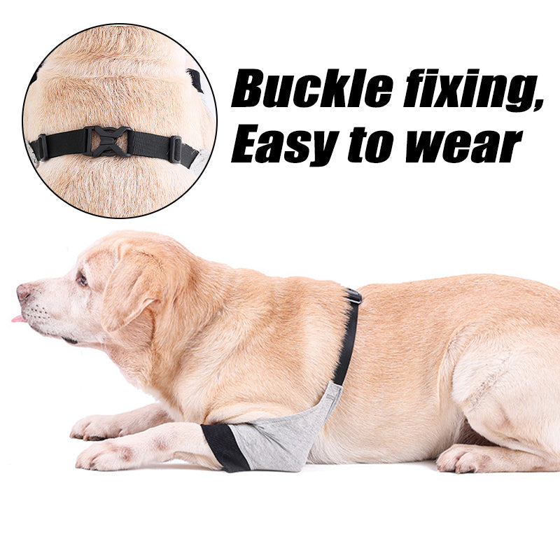 KFX-7052733 Breathable Cotton Knee Pads for Dog Front Leg Injury Protection – Casual Design in Gray