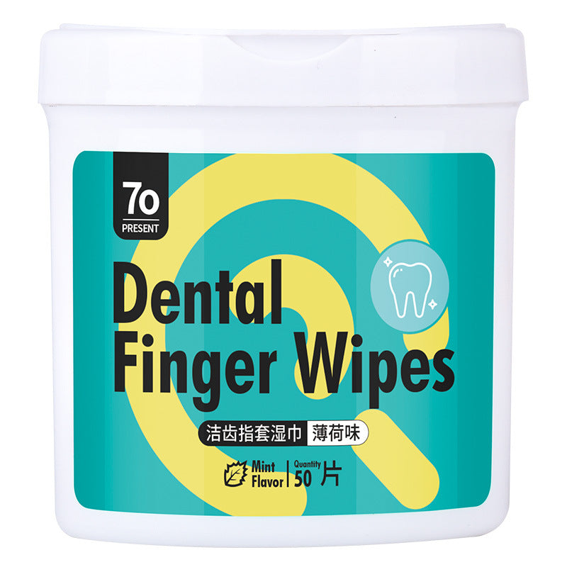 KFX-7053757 Pet Finger Covers for Cleaning Teeth and Caring for Gums - 50 Wipes