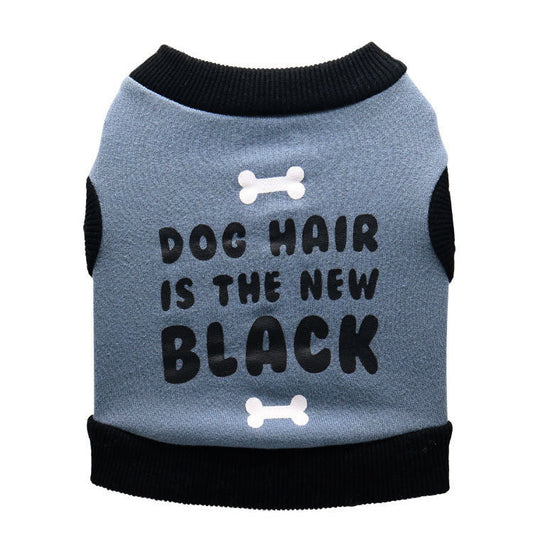 KFX-7054269 Gray Fleece Dog Vest with Black Borders for Small Dogs in Various Sizes