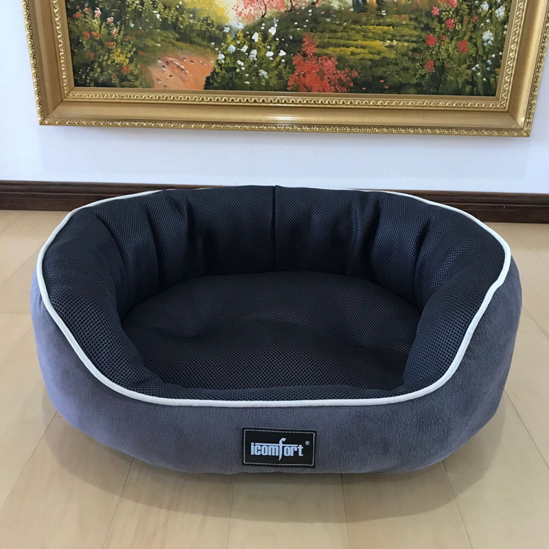 KFX-7055933 Summer Cool Pet Kennel for Small, Medium, and Large Dogs - Soft Cotton Bed Mat with Various Size Options