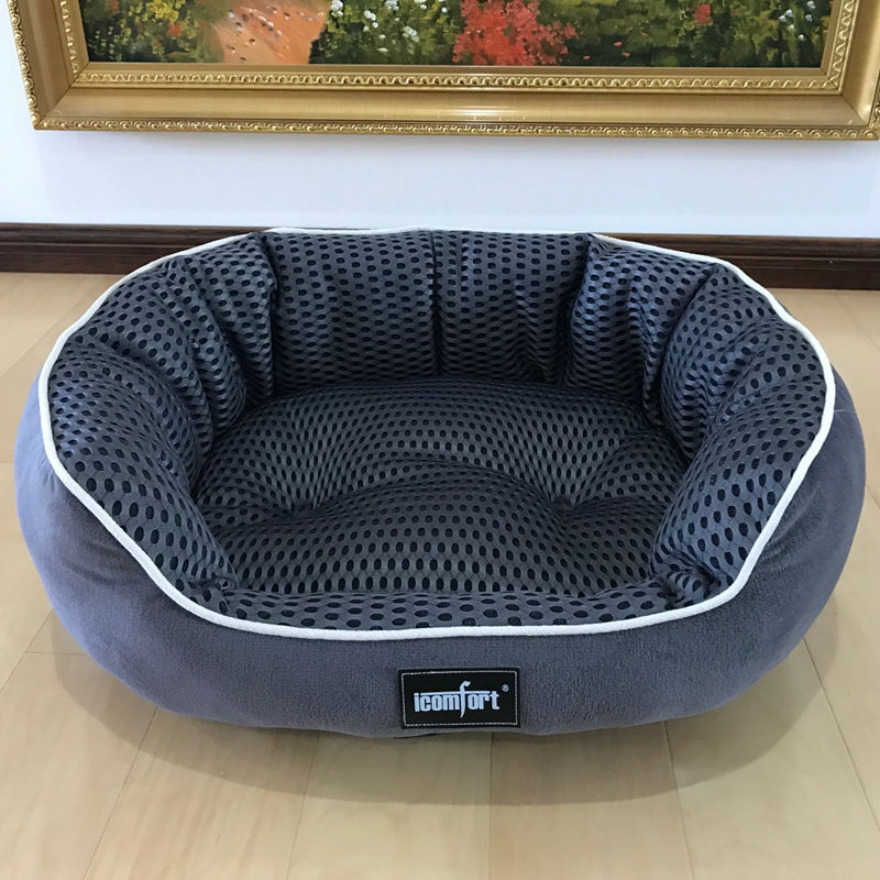 KFX-7055933 Summer Cool Pet Kennel for Small, Medium, and Large Dogs - Soft Cotton Bed Mat with Various Size Options
