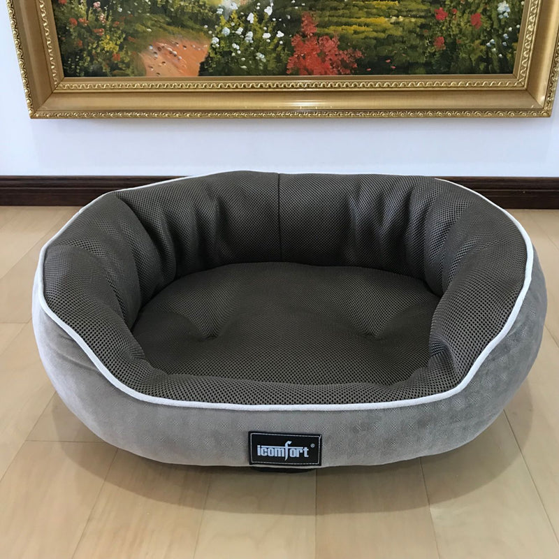 KFX-7055933 Summer Cool Pet Kennel for Small, Medium, and Large Dogs - Soft Cotton Bed Mat with Various Size Options