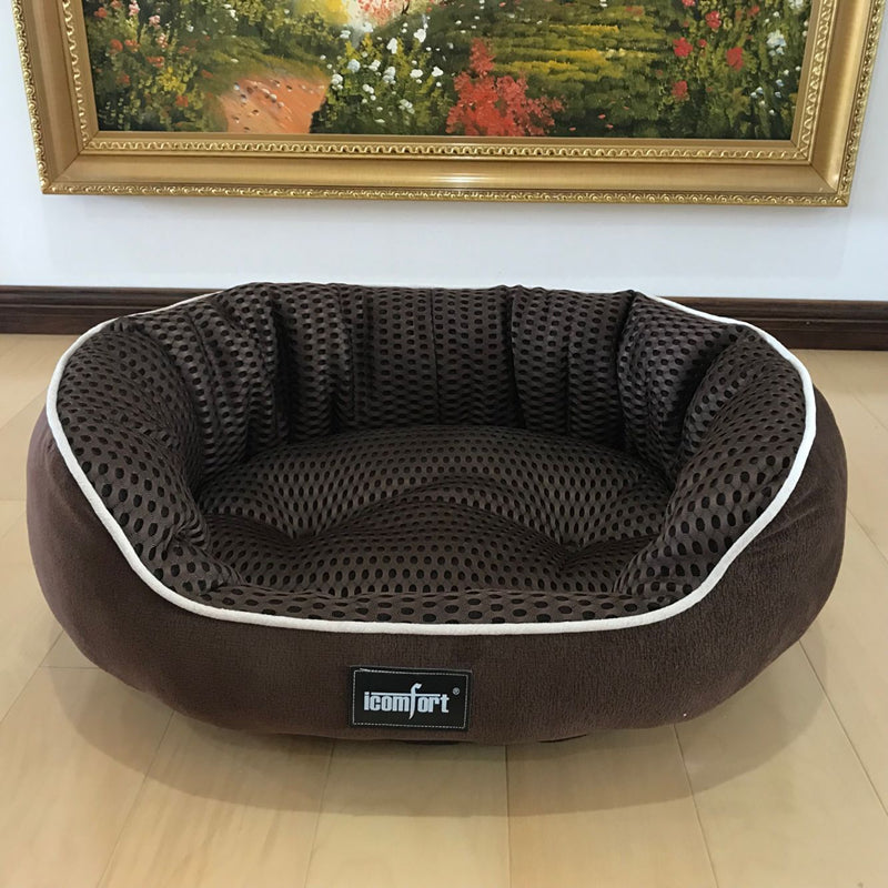KFX-7055933 Summer Cool Pet Kennel for Small, Medium, and Large Dogs - Soft Cotton Bed Mat with Various Size Options