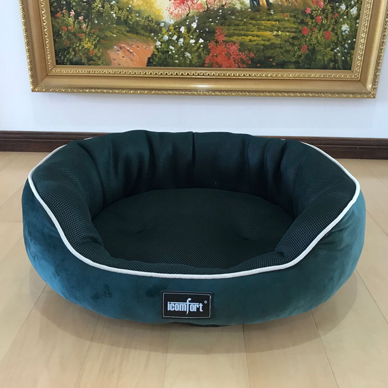 KFX-7055933 Summer Cool Pet Kennel for Small, Medium, and Large Dogs - Soft Cotton Bed Mat with Various Size Options