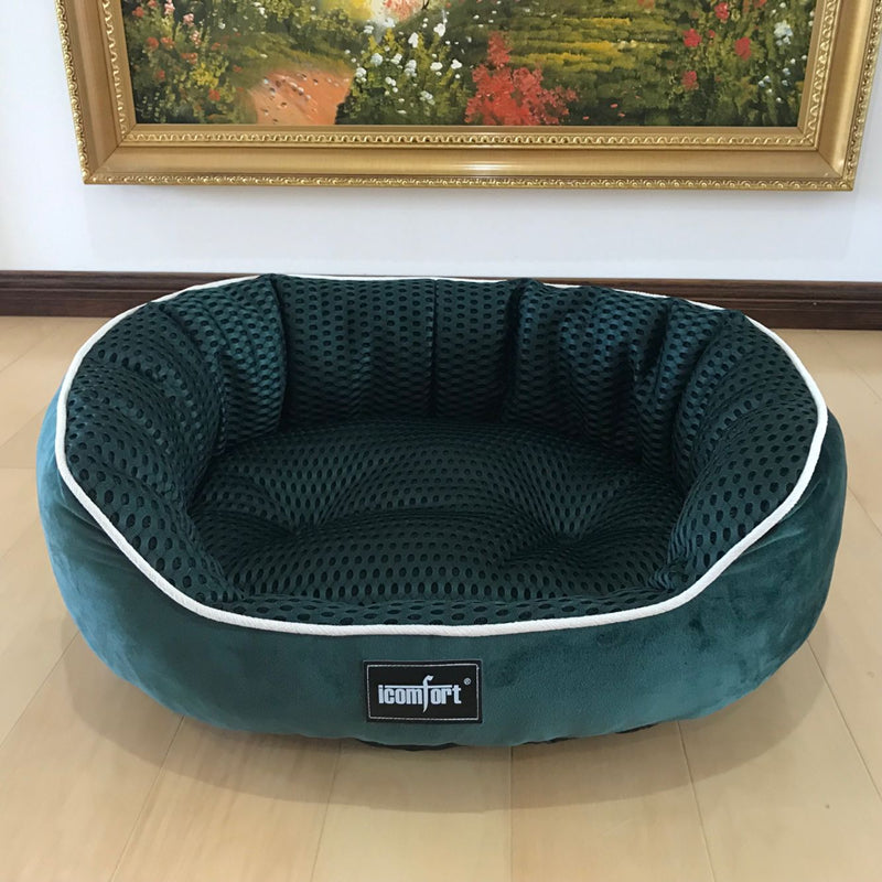 KFX-7055933 Summer Cool Pet Kennel for Small, Medium, and Large Dogs - Soft Cotton Bed Mat with Various Size Options