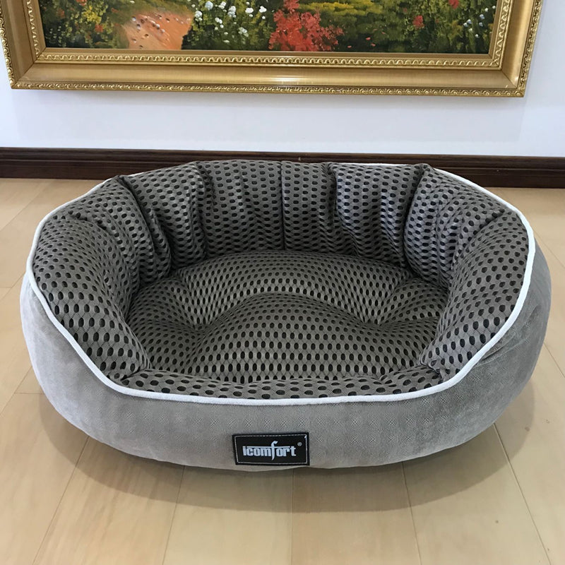 KFX-7055933 Summer Cool Pet Kennel for Small, Medium, and Large Dogs - Soft Cotton Bed Mat with Various Size Options