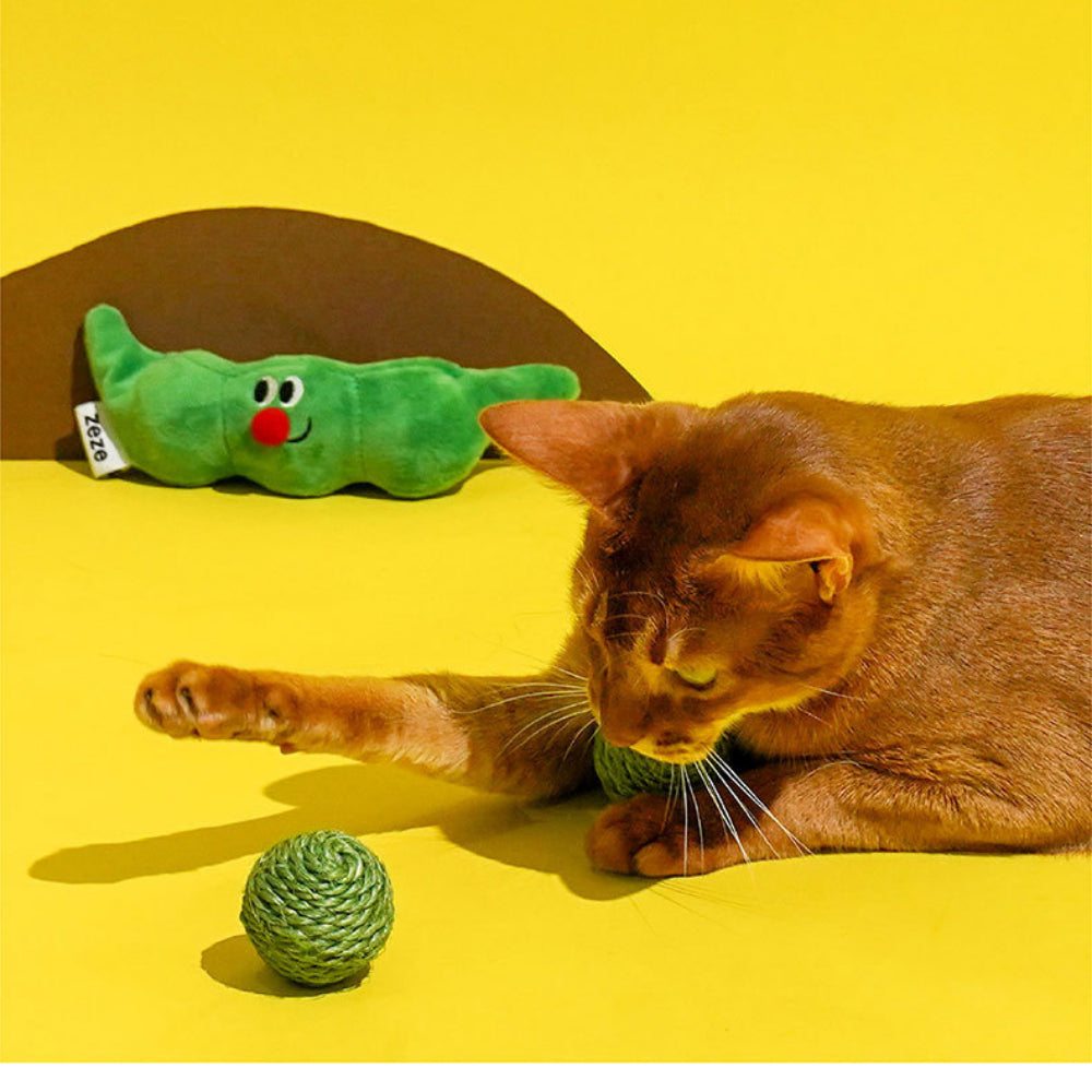 KFX-7060285 Interactive Cat Hide and Seek Toy Set with Sisal Teething Balls for Kittens