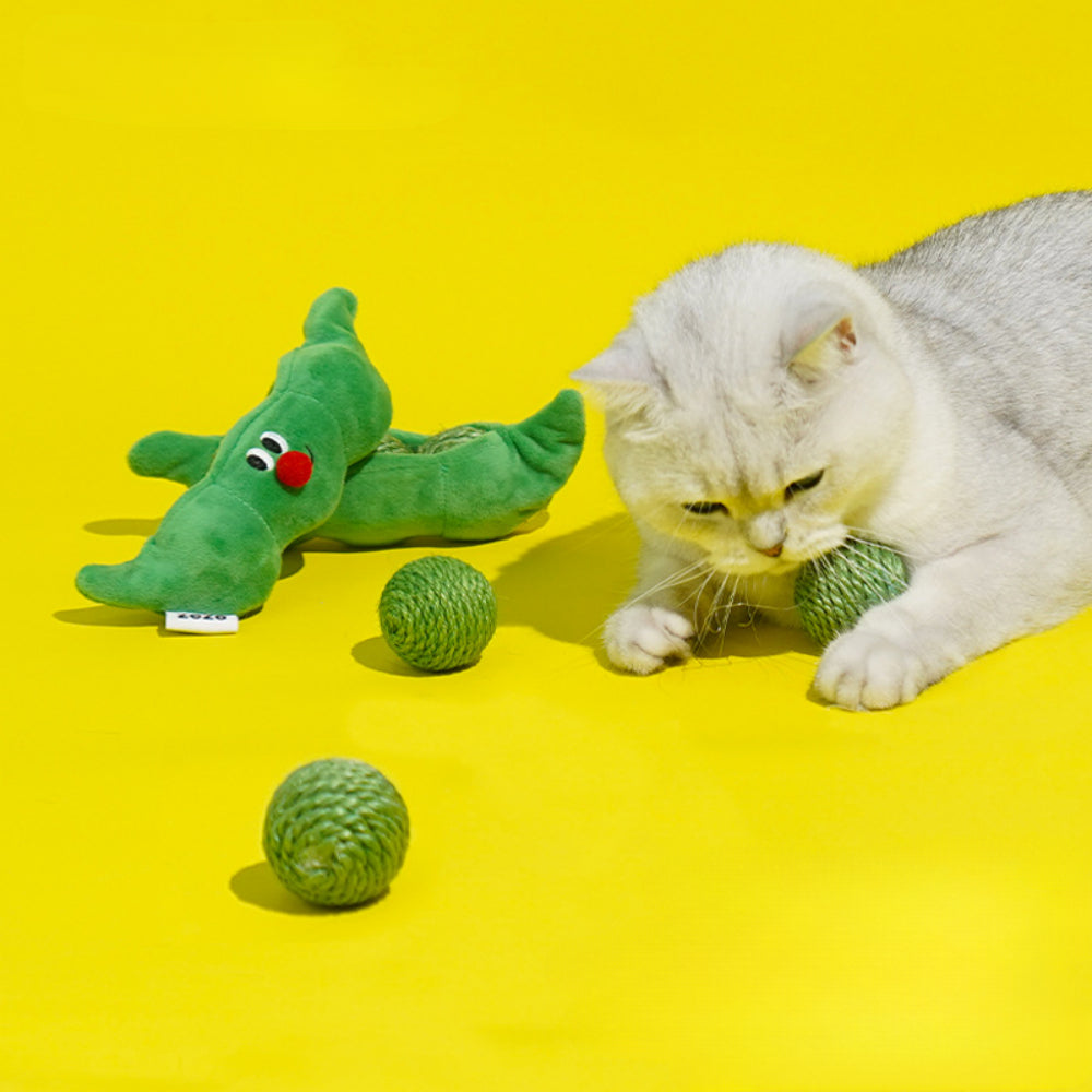 KFX-7060285 Interactive Cat Hide and Seek Toy Set with Sisal Teething Balls for Kittens