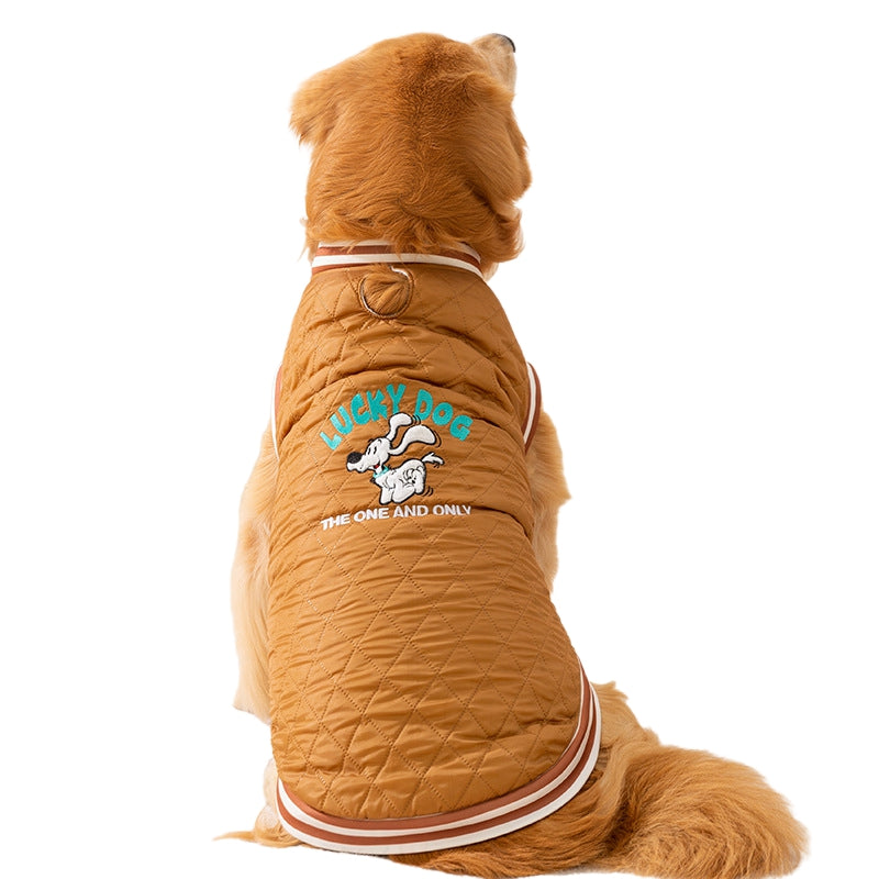 KFX-7062205 "Cozy Quilted Vest for Large Dogs – Warm, Stylish Jacket for Golden Retrievers and Samoyeds"