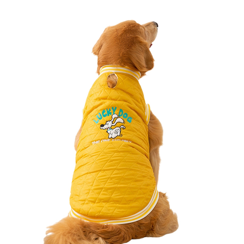 KFX-7062205 "Cozy Quilted Vest for Large Dogs – Warm, Stylish Jacket for Golden Retrievers and Samoyeds"
