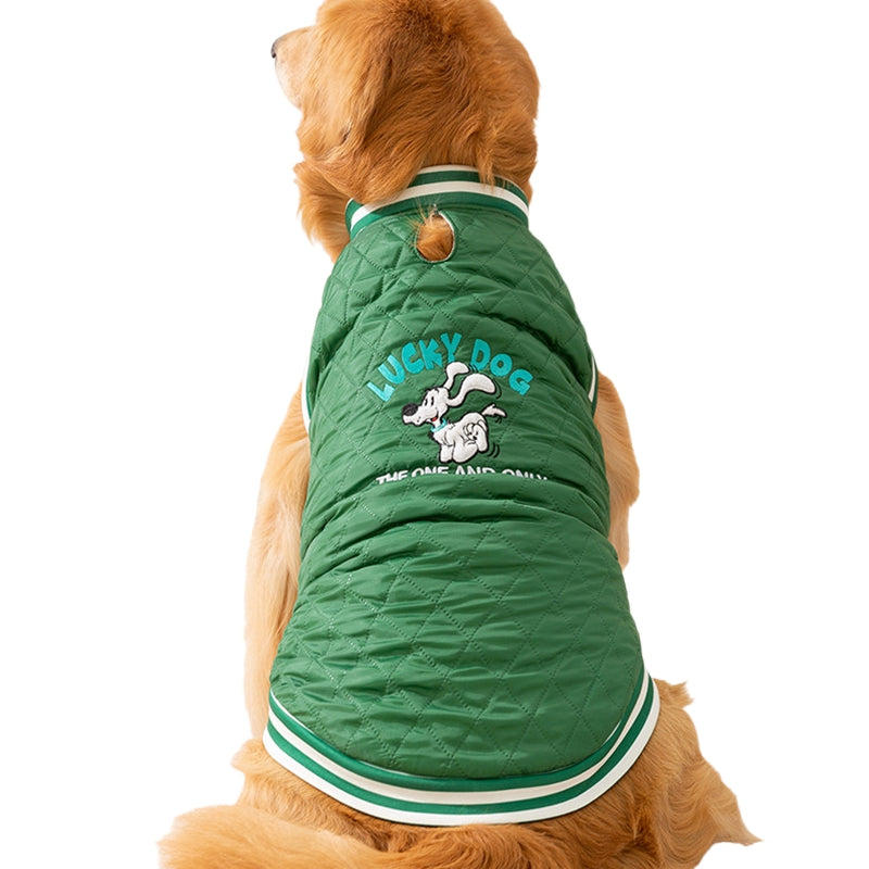 KFX-7062205 "Cozy Quilted Vest for Large Dogs – Warm, Stylish Jacket for Golden Retrievers and Samoyeds"