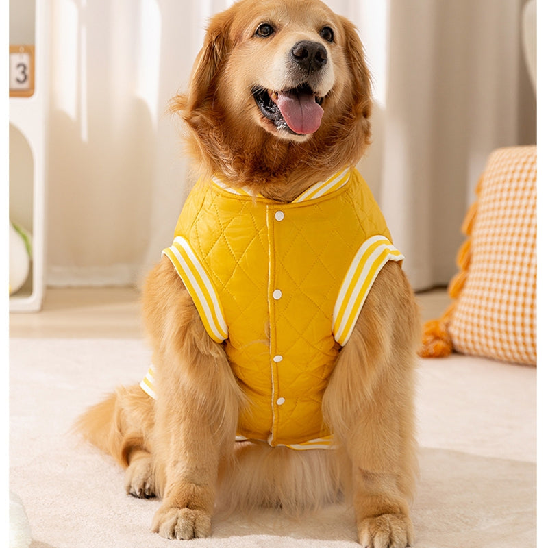 KFX-7062205 "Cozy Quilted Vest for Large Dogs – Warm, Stylish Jacket for Golden Retrievers and Samoyeds"