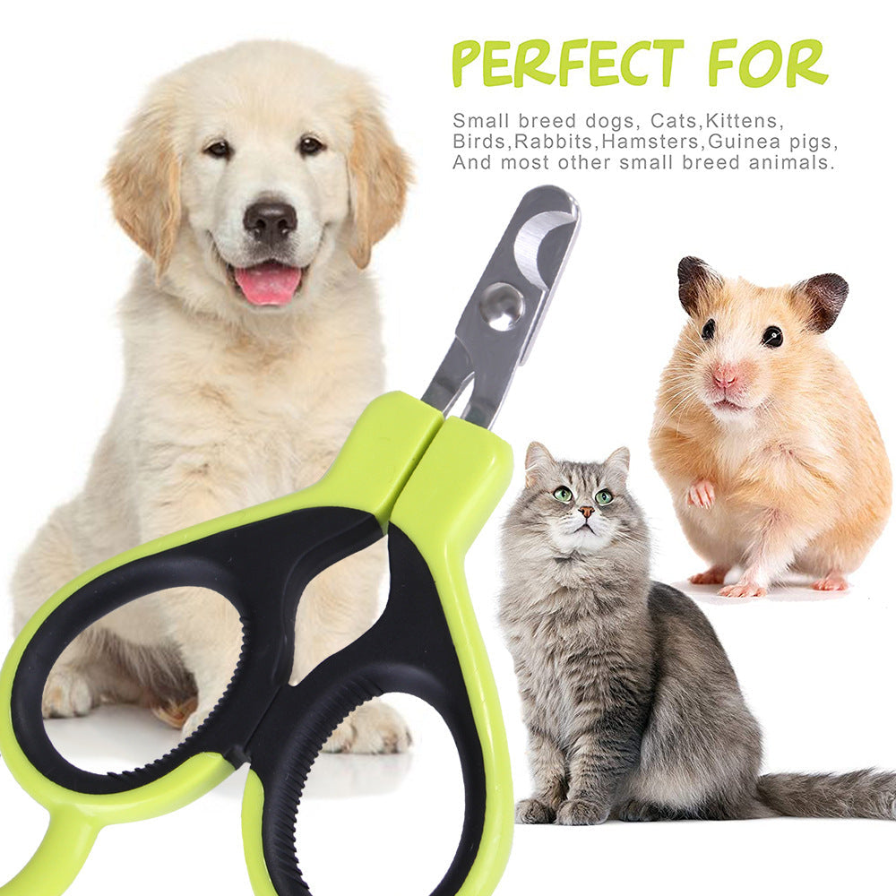 KFX-7065405 Pet Nail Clipper for Dogs and Cats - Stainless Steel Scissors with Blood Line Guide, 11.5cm Size