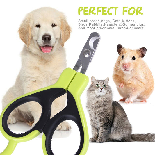 KFX-7065405 Pet Nail Clipper for Dogs and Cats - Stainless Steel Scissors with Blood Line Guide, 11.5cm Size