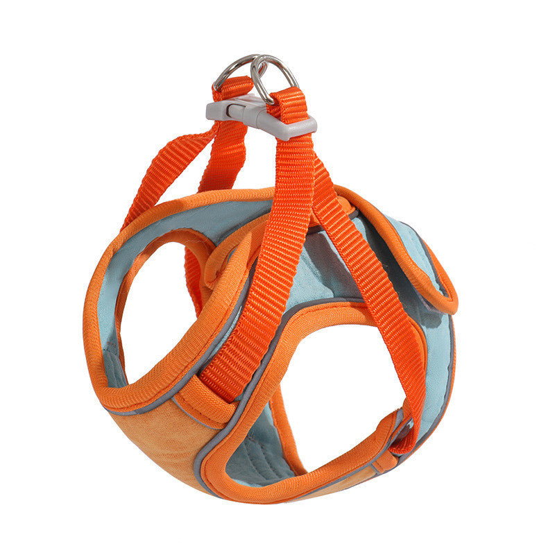 KFX-7066685 Reflective Anti-Escape Cat Harness with Leash - Suede Material, Various Colors, Sizes S to L