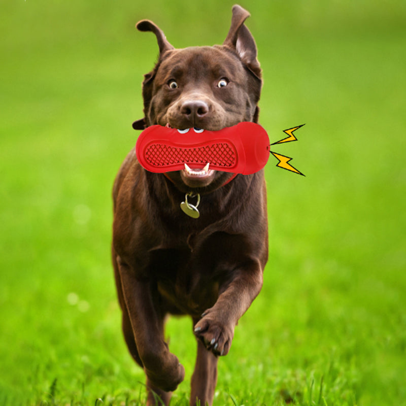 KFX-7068861 Durable Natural Rubber Teething Toy for Dogs - Molar Sound Ball for Chewing and Dental Care