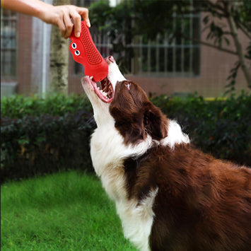 KFX-7068861 Durable Natural Rubber Teething Toy for Dogs - Molar Sound Ball for Chewing and Dental Care