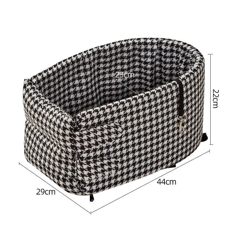 KFX-7071421 Cozy Cotton Safety Seat for Small Dogs and Cats, Removable and Washable, Fits Pets Up to 6.5kg