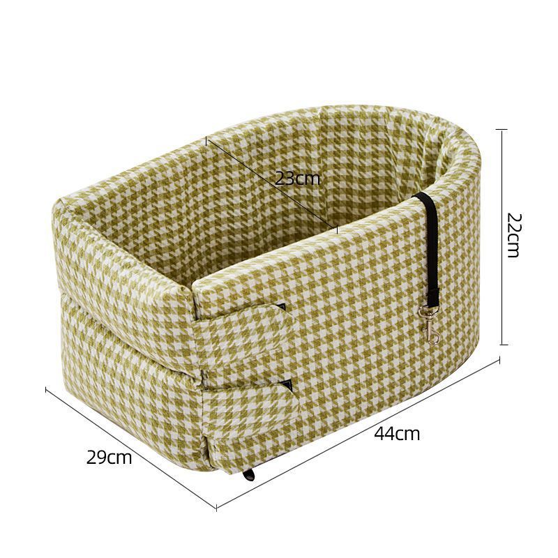 KFX-7071421 Cozy Cotton Safety Seat for Small Dogs and Cats, Removable and Washable, Fits Pets Up to 6.5kg