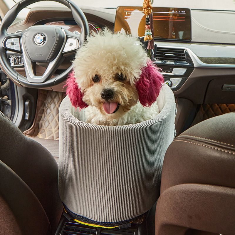 KFX-7071421 Cozy Cotton Safety Seat for Small Dogs and Cats, Removable and Washable, Fits Pets Up to 6.5kg